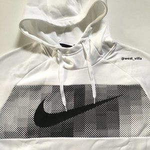 Nike Therma-FIT Men's High Neck Pullover Training Hoodie - White